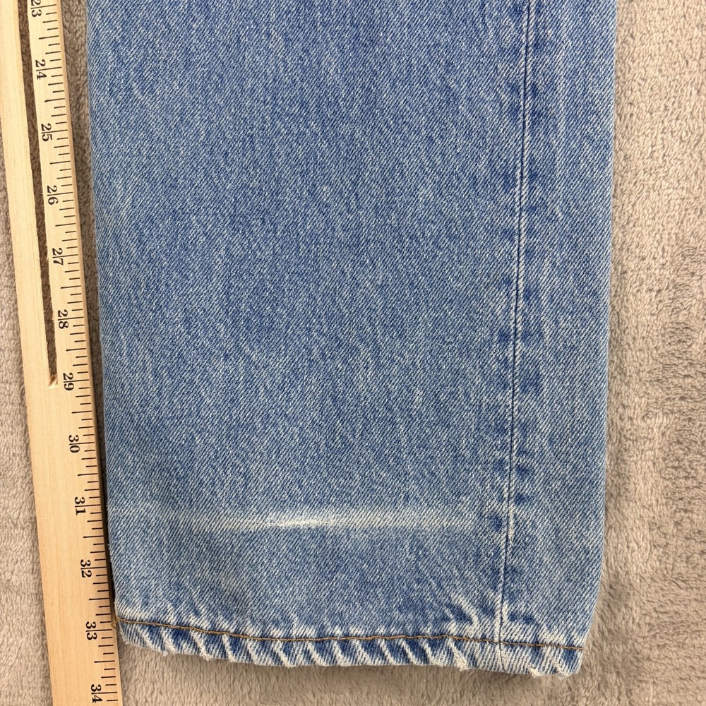 Vintage Levis 501 Jeans Men 31x33 (Tag 33x34) Blue Denim Button Fly Made in USA - Picture 9 of 13